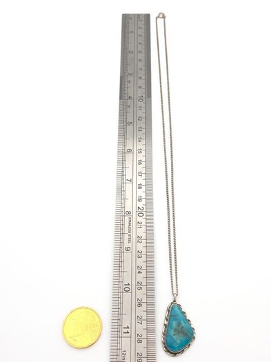 Vintage 925 Sterling Silver & Turquoise Necklace