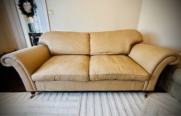 Laura Ashley 3 seater sofa and Tetrad ottoman