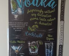Vodka Tin Metal sign