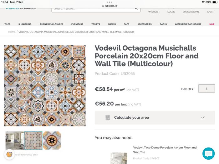 Tiles for sale Approx 6.5 metres