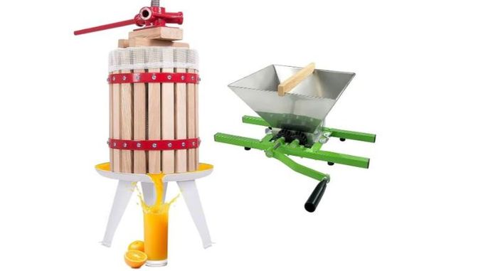 12L Manual Fruit Press Wine Cider Juice Maker