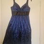 Elegant royal blue dress size s m Image 2