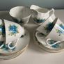 Royal Tara china  tea set fabulous blue colour Image 6