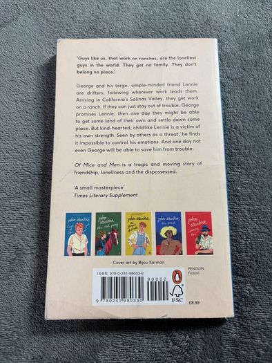 Of mice and men book