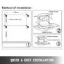 85 x 57 x 47 cm Horizontal Baby Changing Table Wall-mounted Baby Diaper Changing Station Vertical Fold Down Baby Changing Table Image 5