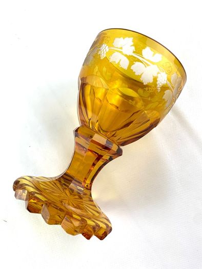 Antique bohemian glass