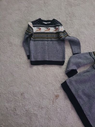 Christmas jumpers dad & son
