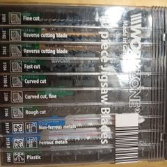 Workzone 10 Piece Jigsaw Blade Set T Shank Universal Fit Brand New