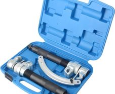 Coil Spring Compression Tools - 2pc Durable Coil Strut Spring Compressor Clamps Tool Set with Safety Guard