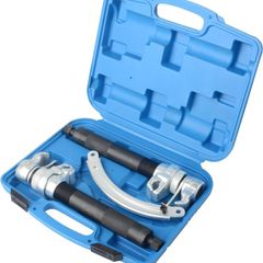 Coil Spring Compression Tools - 2pc Durable Coil Strut Spring Compressor Clamps Tool Set with Safety Guard