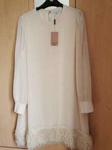 BNWT - Gallery Etoile Feather Dress  UK 12