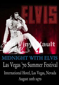 ELVIS PRESLEY Concert Poster Las Vegas 1970 Repro