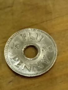 1954 Fiji Penny Coin