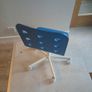 Blue wooden ikea chair Image 2