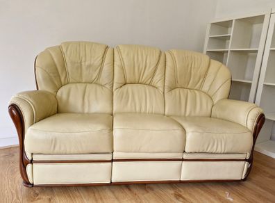 Luxury Italian Leather Recliner Suite
