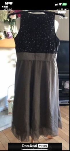 dress French brand from choice boutique size 10 contrast fabric & tuille