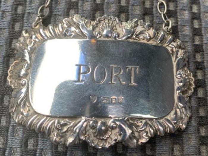 Sterling Silver Decanter Label