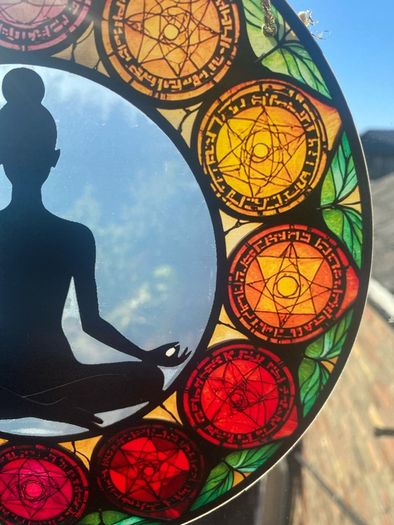 Chakra meditation Suncatcher