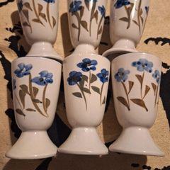 Six Mazagrans Wine Goblets