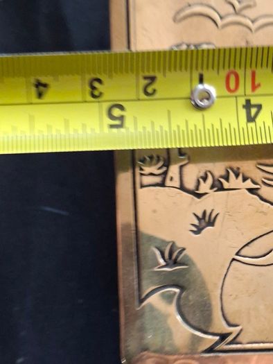 Rare Japanese Brass working Musical Jewellry Box with Key circa 1920s Beautifully Detailed Postage Available