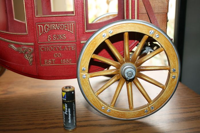 Vintage Ghirardelli Chocolate Stagecoach Carriage Promo Display 13x8.x 6.5