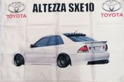 Toyota Altezza SXE 10 White Flag
