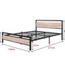 King Size Bed Frame with Wood Headboard Image 7