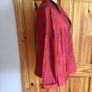 Ladies red rust linen blend crinkle lightweight dress jacket size 16 Includes postage Image 2