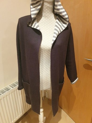 Zara dark grey coatigan uk 8-10