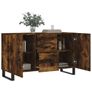 Sideboard Smoked Oak 100x36x60 cm Engineered Wood Image 2