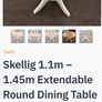 Round dinning table extendable Image 7