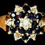 Vintage Hallmarked 14ct Gold/Diamond Cluster Image 7