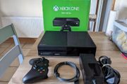 Xbox One 500GB console,  boxed with controller and cables.