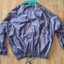 Vintage Retro shinny 80's 90's Rodeo C&A  jumper rainjacket waterproof  hoodie windbreaker colourfull size 44 XL Party Image 5