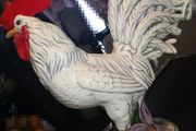 Large ceramic rooster statue