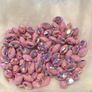 Vintage Opaque Rose Aurora Boreale Beads:9x6mm Image 2