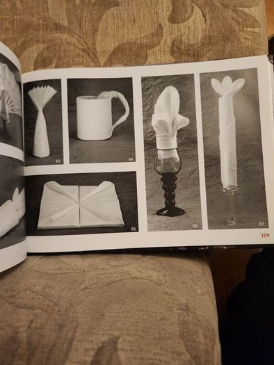 Folded Beauty. The Art Of Napkin Folding.  By John Sallas. Beautiful Illustrated Large Volume Hardbacks In Good Condition. 36.
