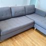 Sofa 3 Seater with Chaise Lounge Grey Image 7