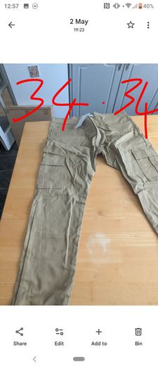 Large selection of men's trousers for sale,various sizes,some tagged