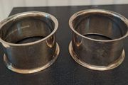 2 silver plated napkin rings