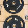 Superior Urethane Olympic Weights And Barbells Set!! Image 3