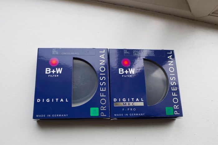 B+W 62mm Premium Filter Bundle - Slim CPL Polariser & 10-Stop ND (Mint Condition)