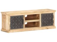 main image for ad TV Cabinet with Steel Doors 120x30x40cm Solid Mango Wood