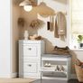 Shoe Bench  white with high quality Seat Upholstered Cushion Image 5