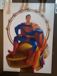 Superman Pride Flag Displate Poster