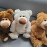 Triplet Teddy Bears Like New Plush Toys Teddies Soft Toys Comforter Image 4