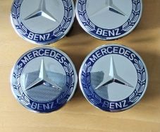 Brand New Mercedes Alloy Wheel Center Caps 75mm x4