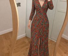 Rixo Katie crepe midi dress