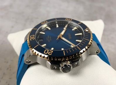 Oris Aquis Calibre 400 Blue/Gold New Full Set