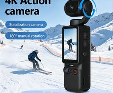 32GB 4K UHD Video Recording Pocket Camera  Webcam, USB-C Charging, 32G Memory